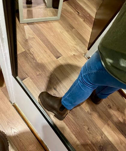 Customer photo review of Botín Original 2.0 Chiporro Natural Café Mujer