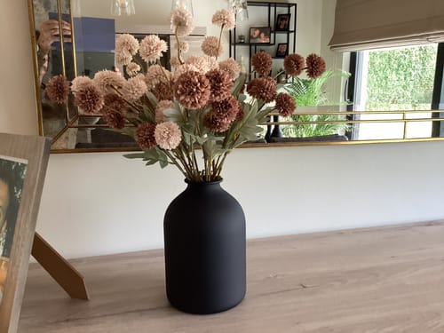 Fotorecensie van een klant over Casa vaas - Mat zwart