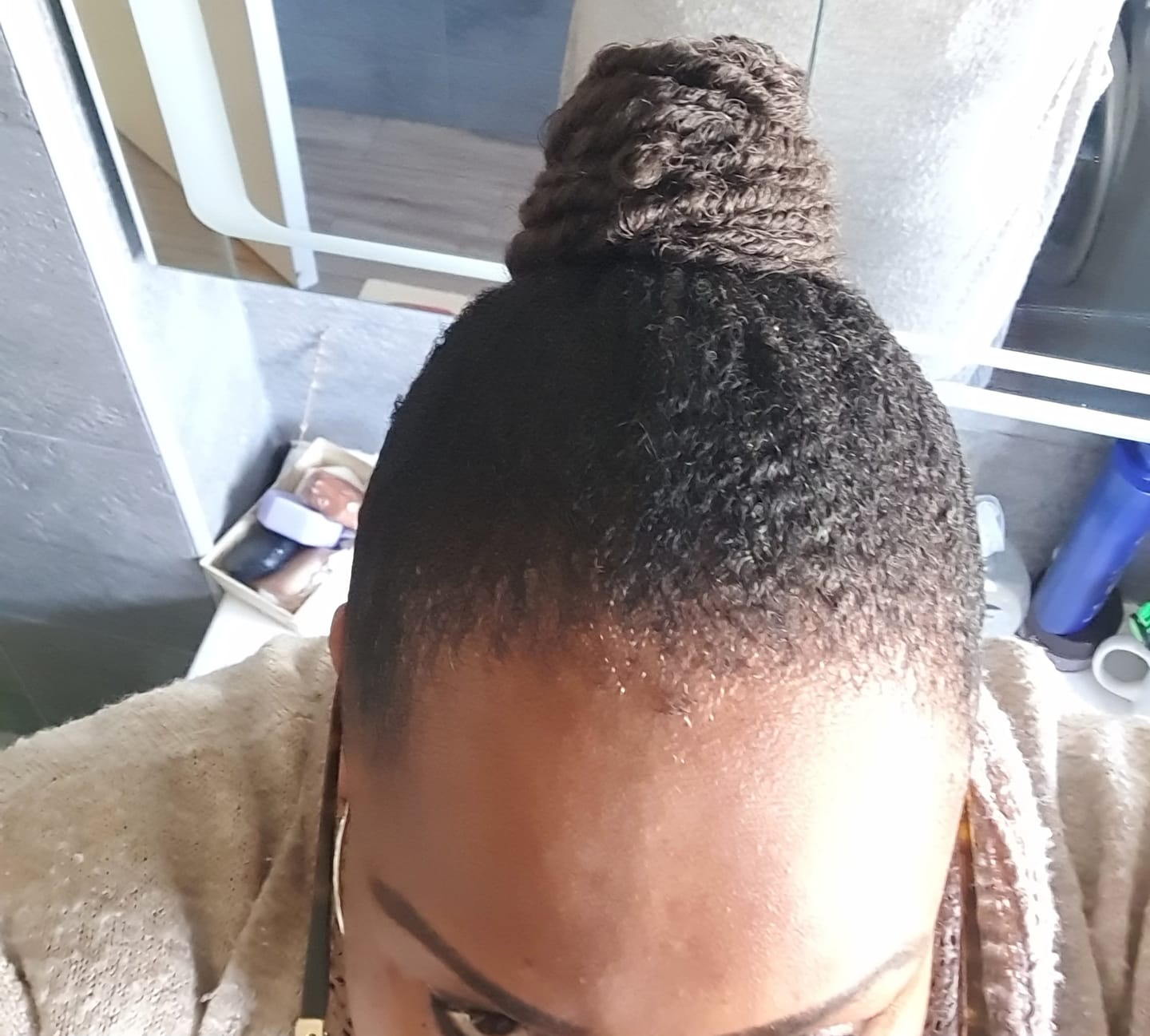 Customer photo review of Cire coiffante CAPINUTRI naturelle nourrissante sans résidus ni trace blanche