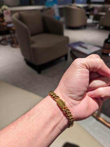 Customer photo review of Cuban Chain (Gold) 8mm Set