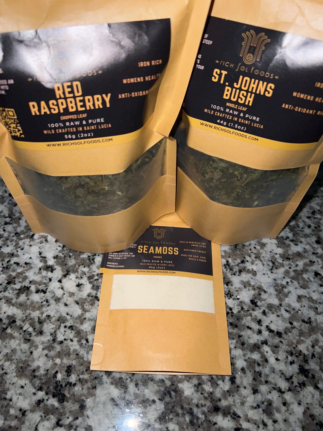 Customer photo review of Womb Wellness bundle w/ 1 months free Seamoss!
