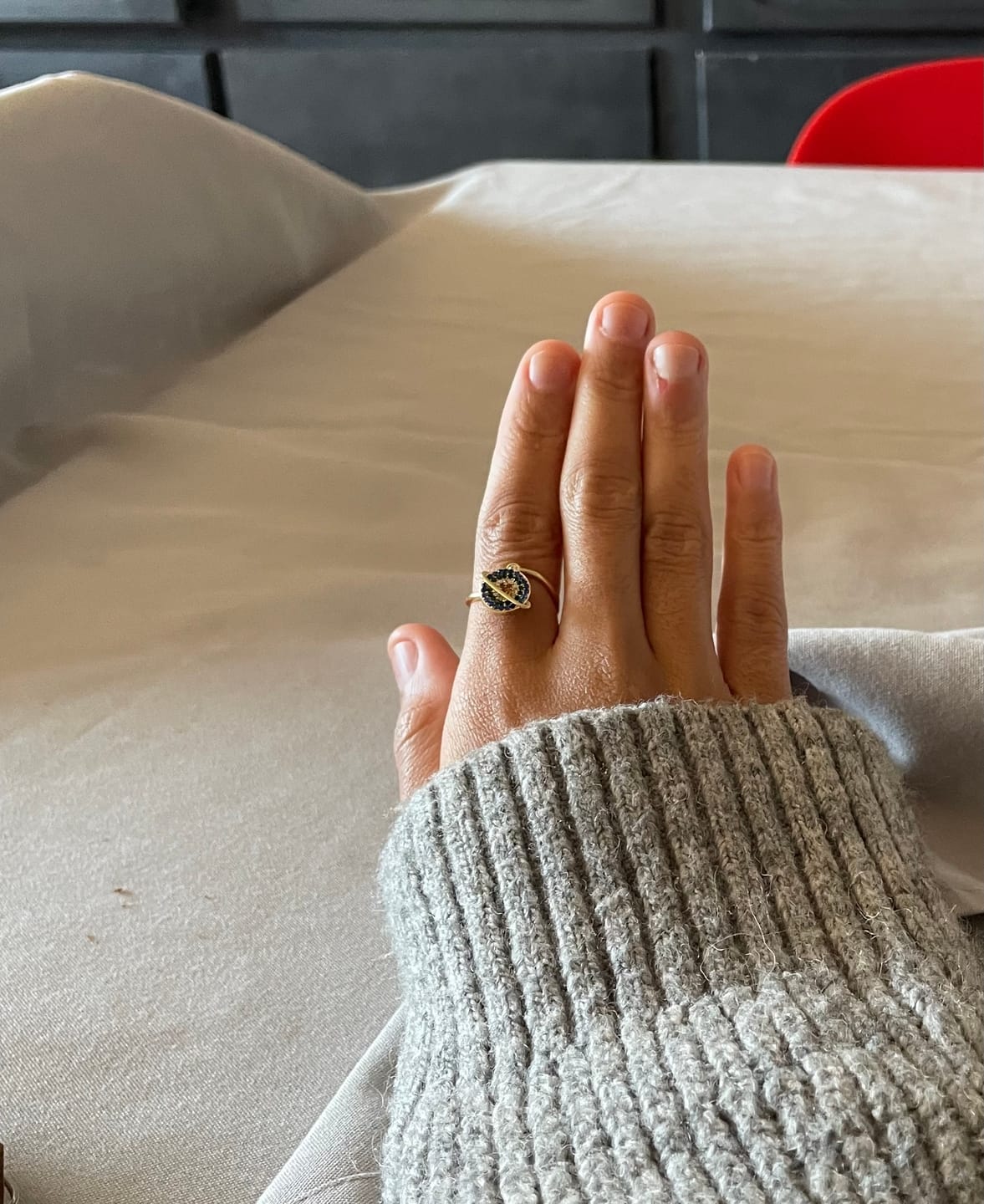 Customer photo review of Bague d'Anxiété Ajustable Galaxie