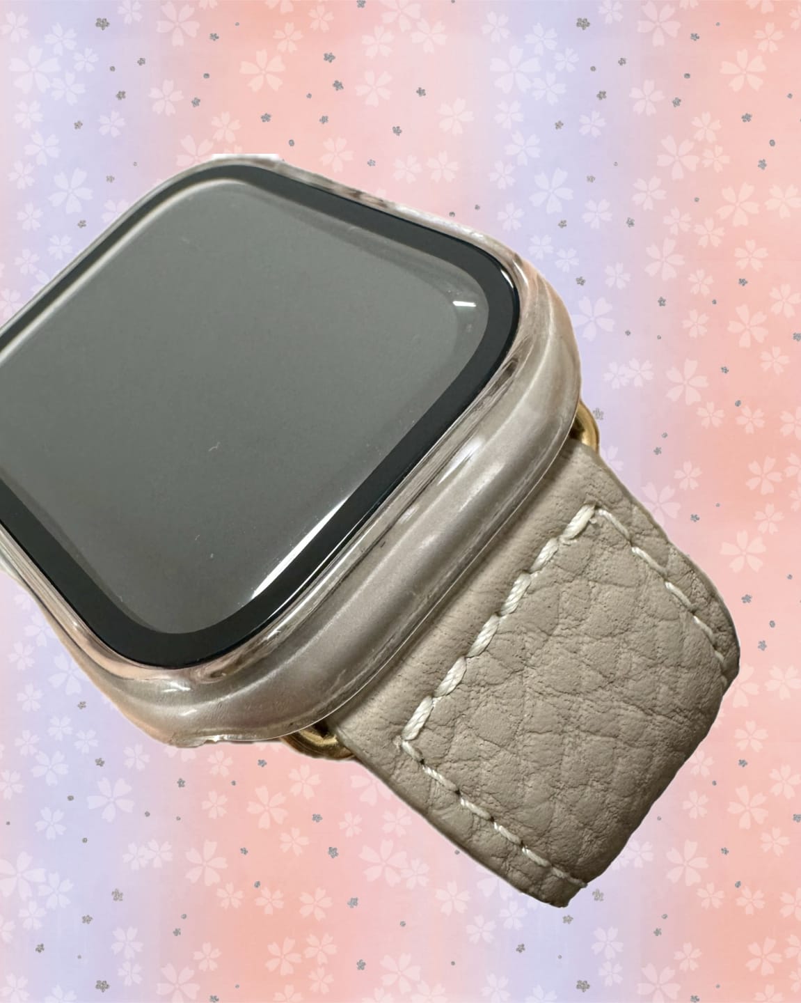Customer photo review of Apple Watch用レザーバンド　ボヘミアングレージュ/ホワイトステッチ