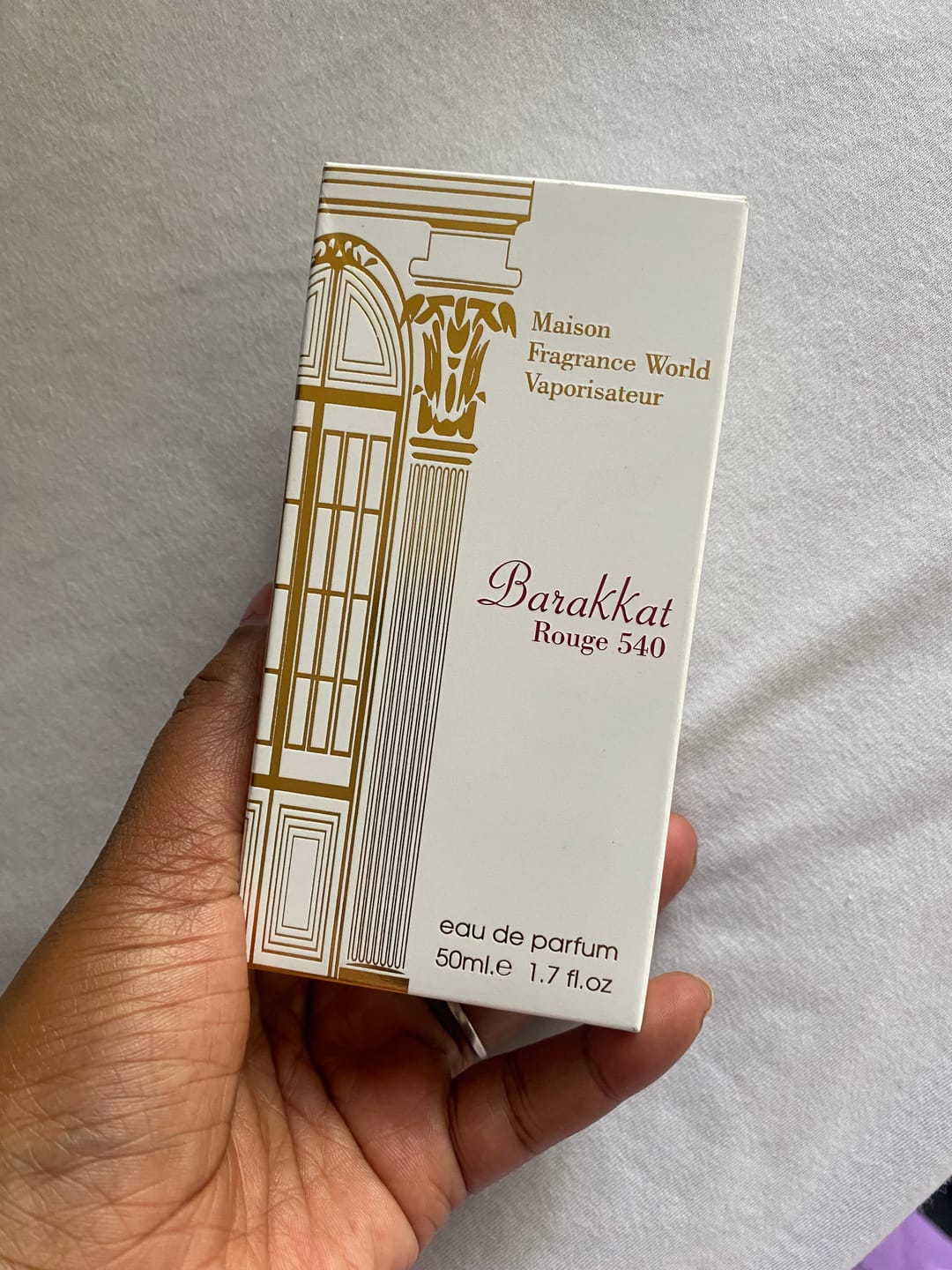 Customer photo review of Barakkat Rouge 540 EDP 50ml