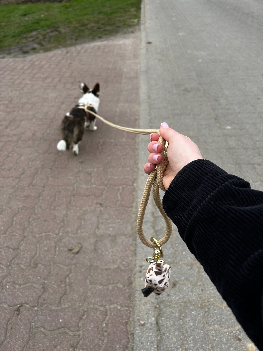 Customer photo review of Etui na kupoworki "Beige Terrazzo"