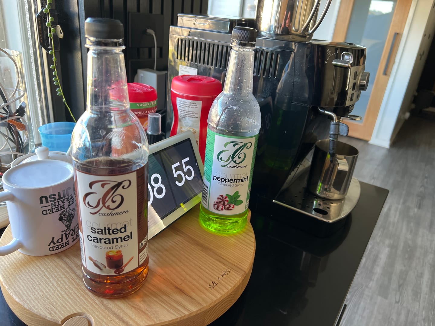 Customer photo review of Salted Caramel Coffee Syrup