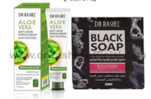 Customer photo review of Dr.Rashel Charcoal Soap + Acne Pimple Cream - Pack of 2