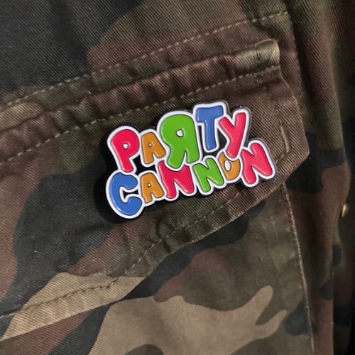 Customer photo review of Party Cannon - Logo (Pin)