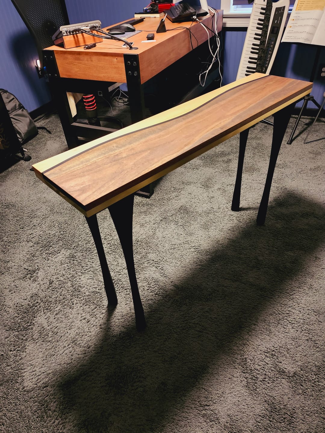 Customer photo review of Desk Legs 501 Snello 28H Metal Handmade Modern Table Legs