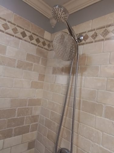 Customer photo review of 3-Spray Dual Shower Head Set