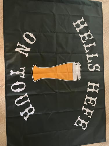 Customer photo review of Fahne inkl. Druck