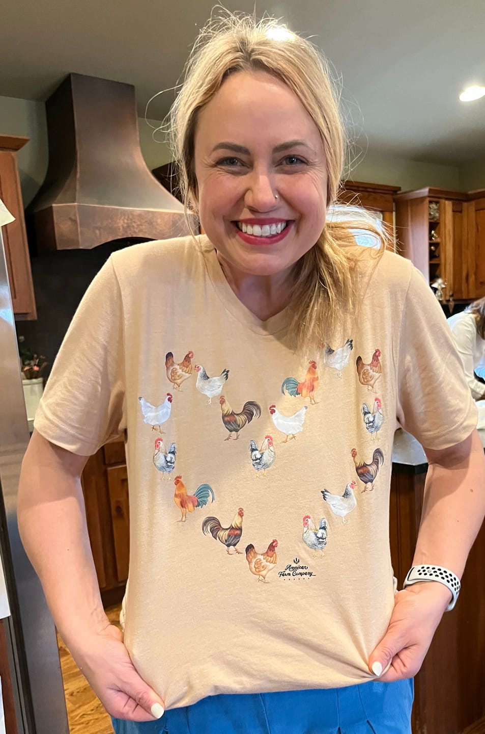 Customer photo review of 'Chicken Heart' Tee