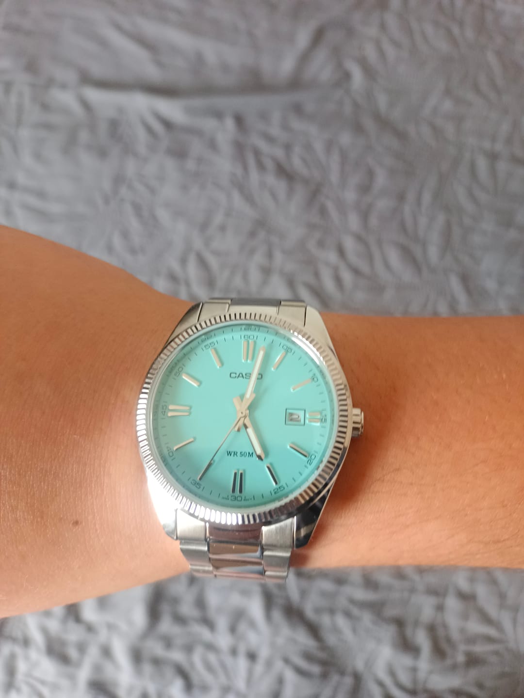 Customer photo review of Reloj Casio Análogo MTP-1302PD-2A2V Tiffany 38,5mm