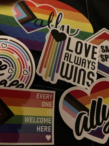 Customer photo review of Stickers That Save LGBTQ Lives - Safe Space