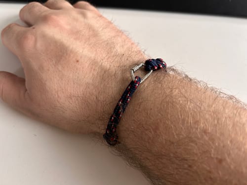 Customer photo review of BERGMENSCH® Karabiner Armband 925 Sterling Silber