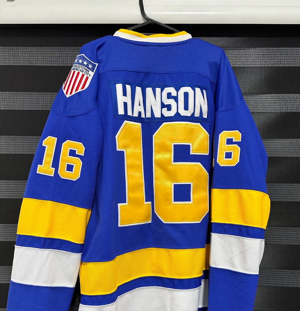 Customer photo review of Charlestown Chiefs Hanson Brothers Hockey Jersey