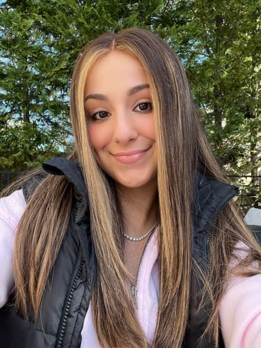 Customer photo review of Beka 118 - brown with honey highlights Wig