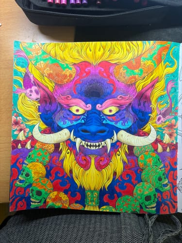 Customer photo review of 120 Pièces Crayons De Couleur Dans Un Étui À Fermeture Éclair