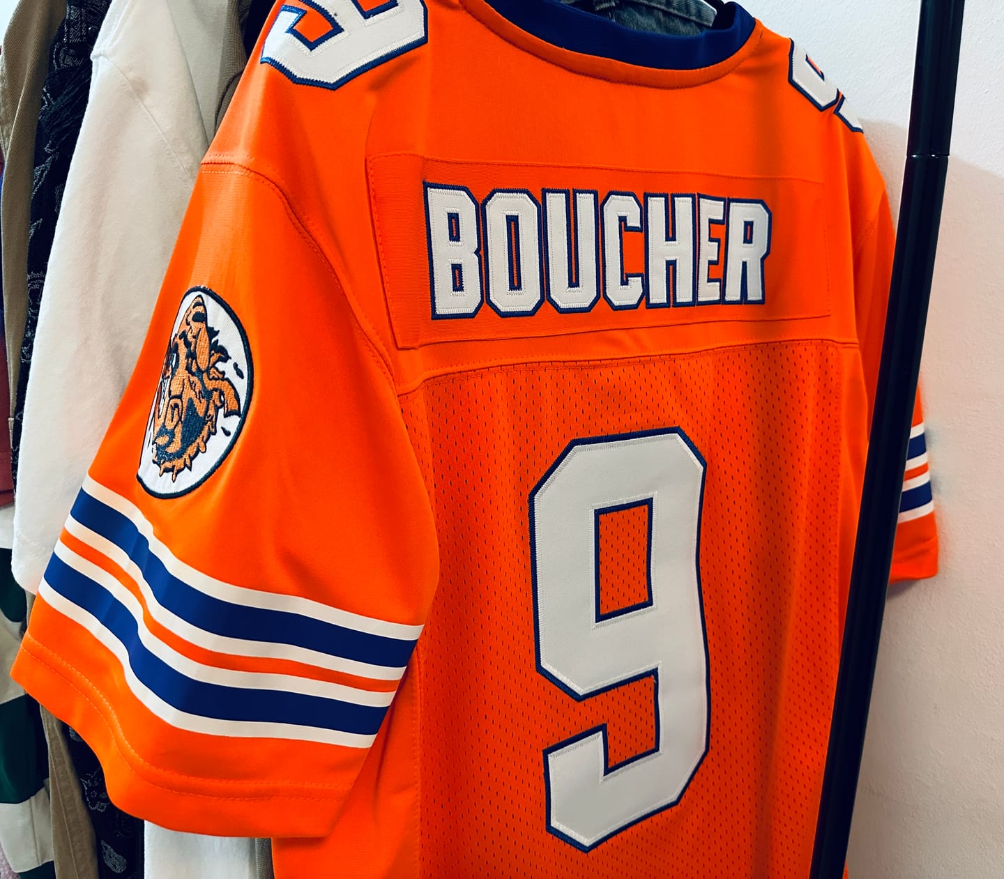Customer photo review of The Waterboy 'Bobby Boucher' Football Jersey