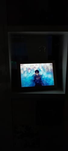 Customer photo review of A O T Series LED Light Painting Anime Photo Frame Wall Art