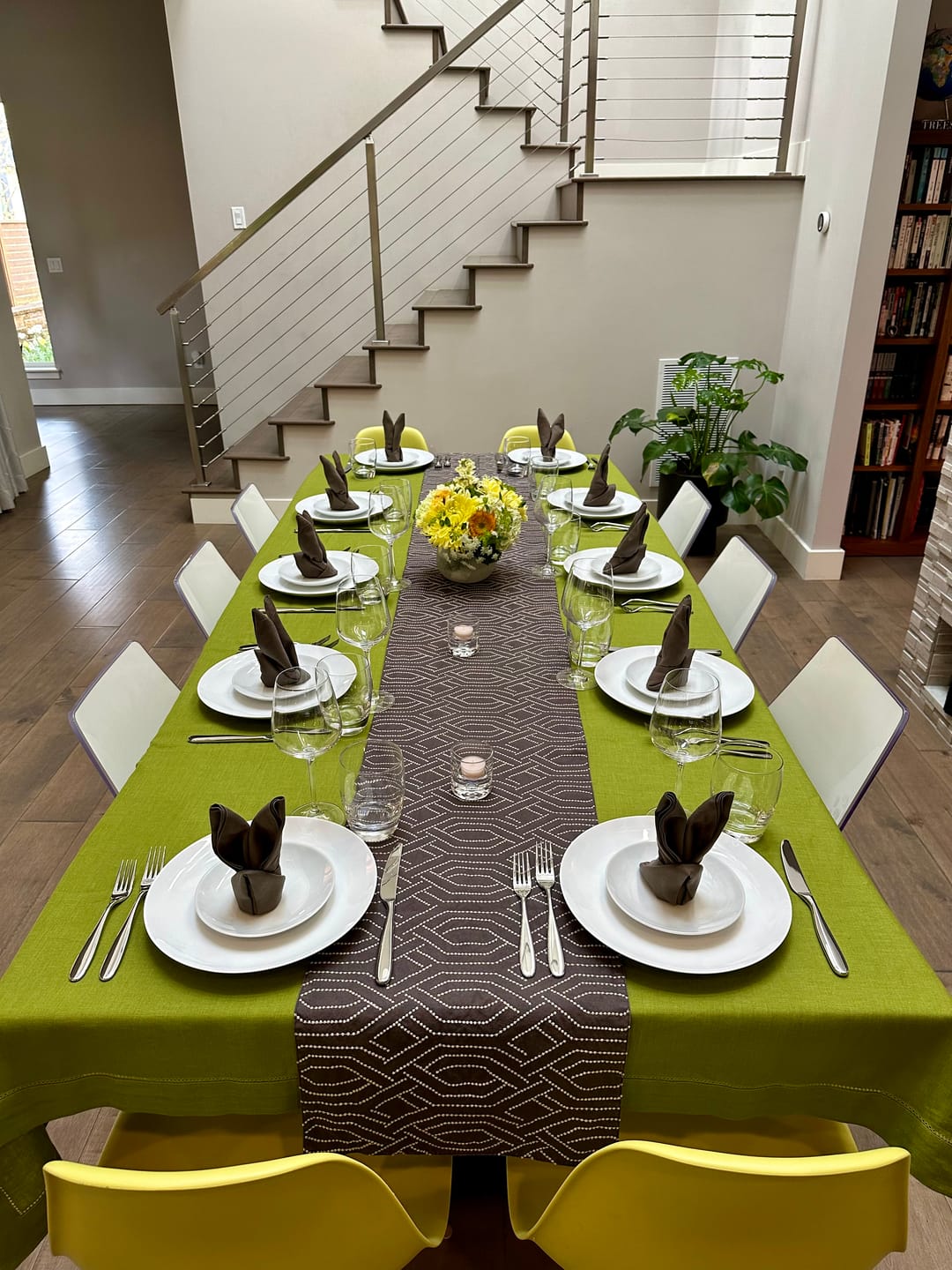 Customer photo review of Classic Hemstitch Tablecloth