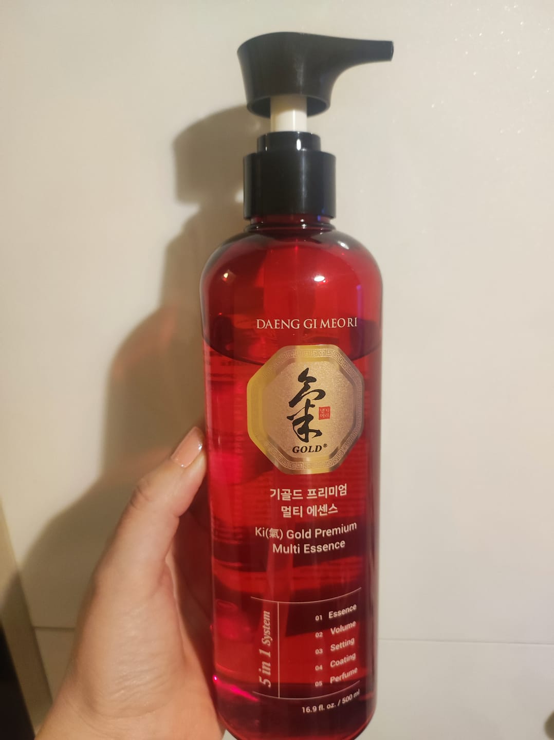 Customer photo review of Серум Течна преса за укротяване на хвърчаща коса Doori Ki Gold Premium Multi Essence