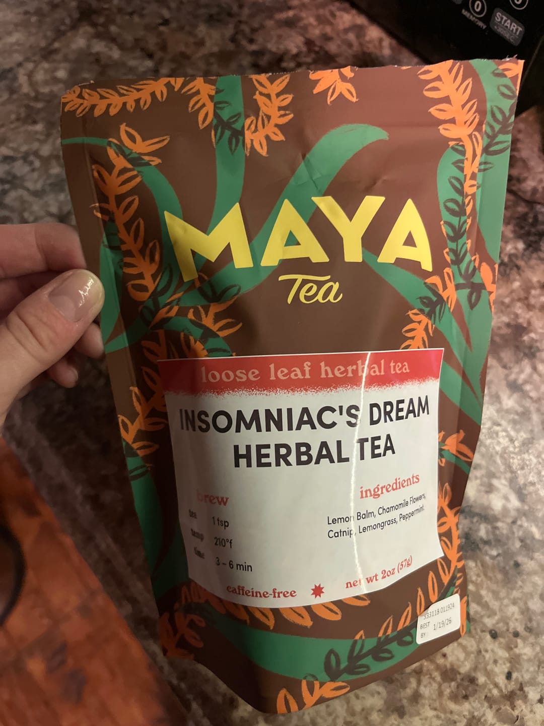 Customer photo review of Insomniac's Dream Herbal