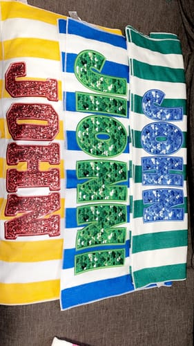 Customer photo review of Custom DTF Gang Sheet 22 x 120