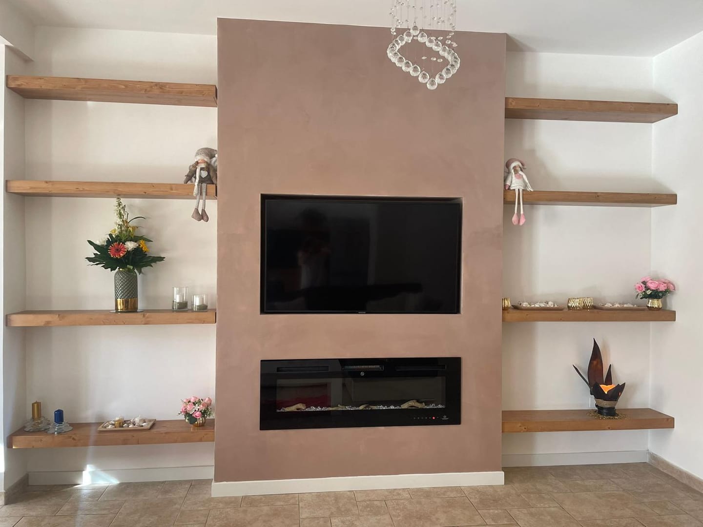Customer photo review of Mensola sospesa - MARTE - Profondità 15-20-25 cm. Rovere