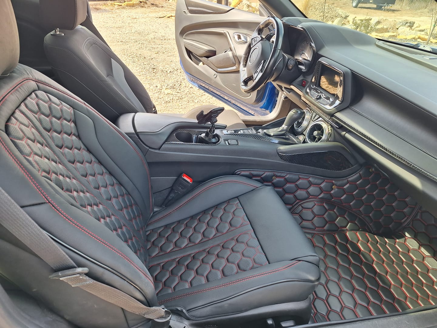 Customer photo review of 6th Gen Camaro Coupe Custom Leather Seat Covers