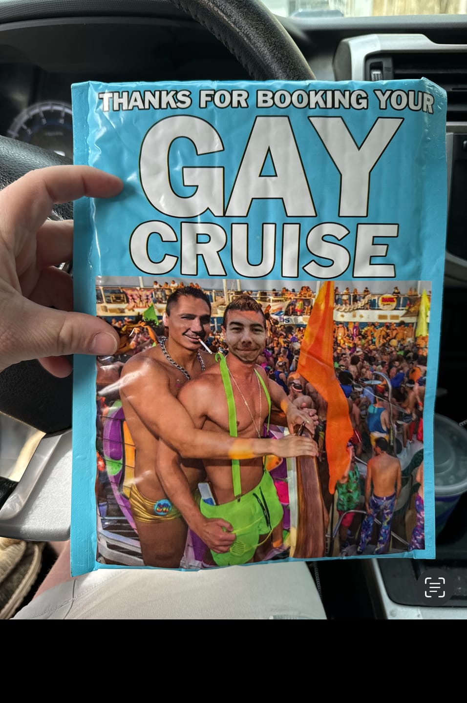 Customer photo review of Gay Cruise Prank Package