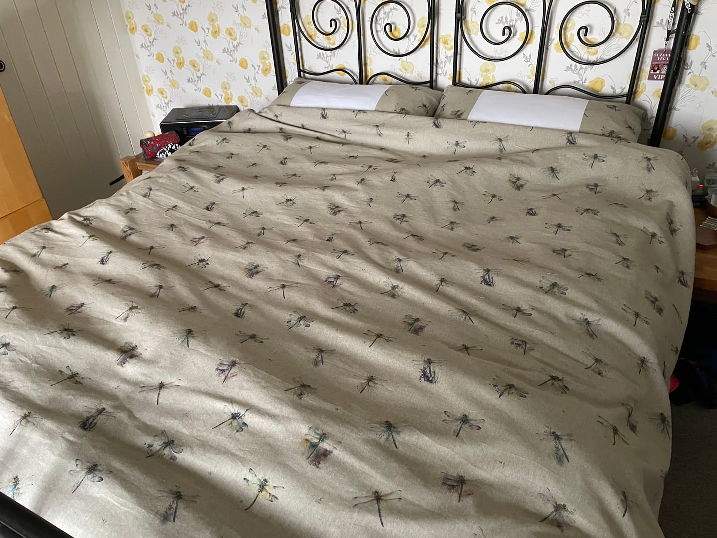 Customer photo review of Dragonflies Digital Linen Look Polycotton Fabric