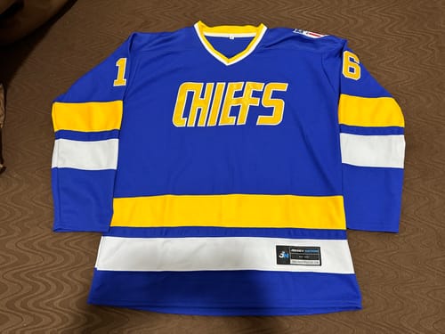 Customer photo review of Charlestown Chiefs Hanson Brothers Hockey Jersey
