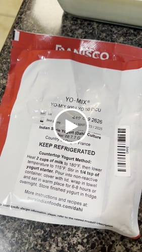 Customer video review of Indian Style Yogurt (Dahi) Culture - YO-MIX 900 LYO 50 DCU
