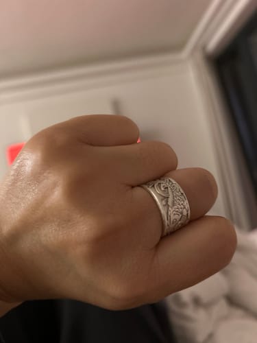 Customer photo review of Karpfen Koi Ring aus 925er Sterling Silber