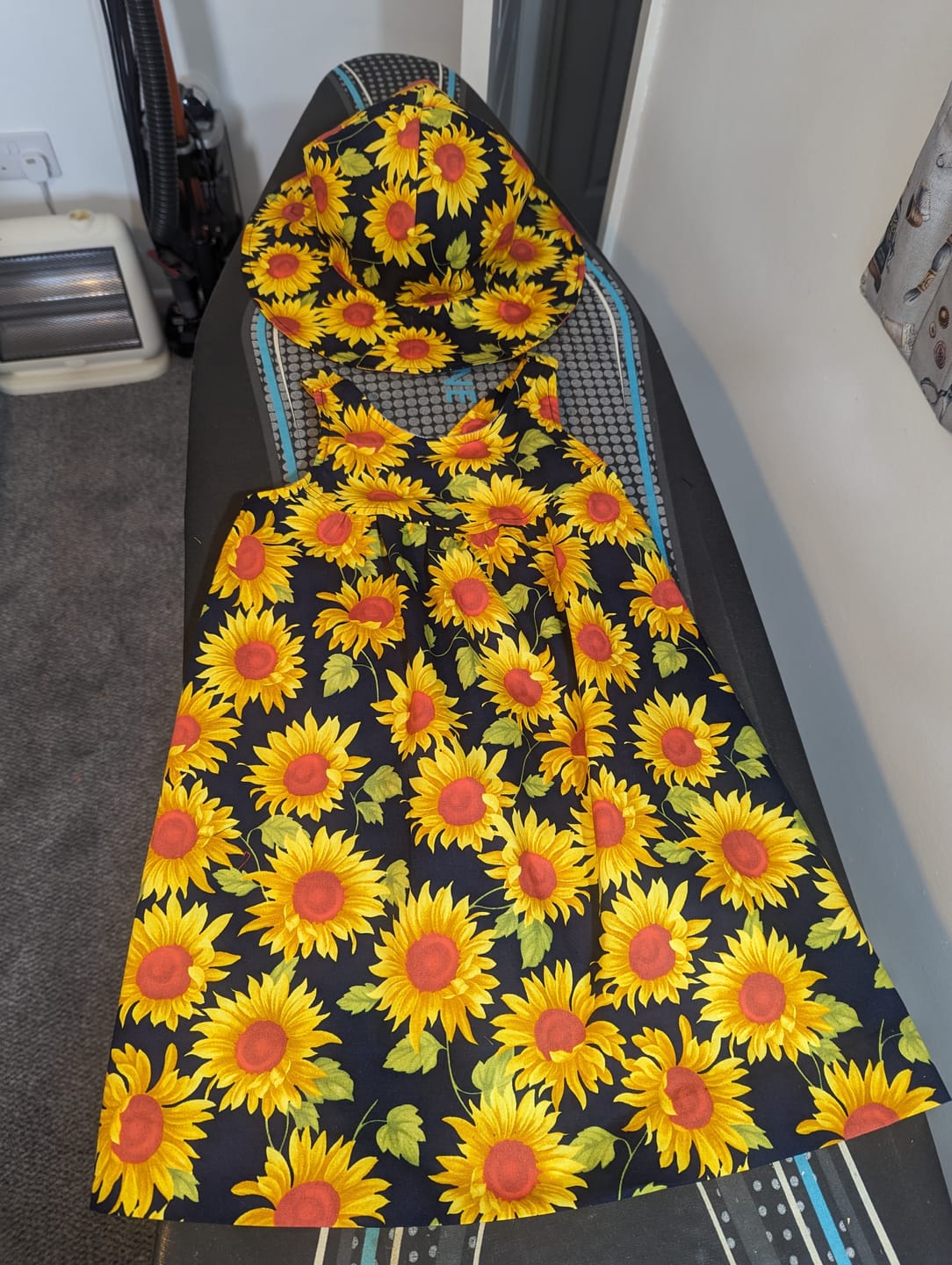 Customer photo review of Sunflowers Rose & Hubble Cotton Poplin Fabric
