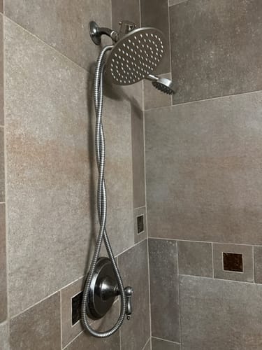 Customer photo review of 1-Spray Dual Shower Head Set
