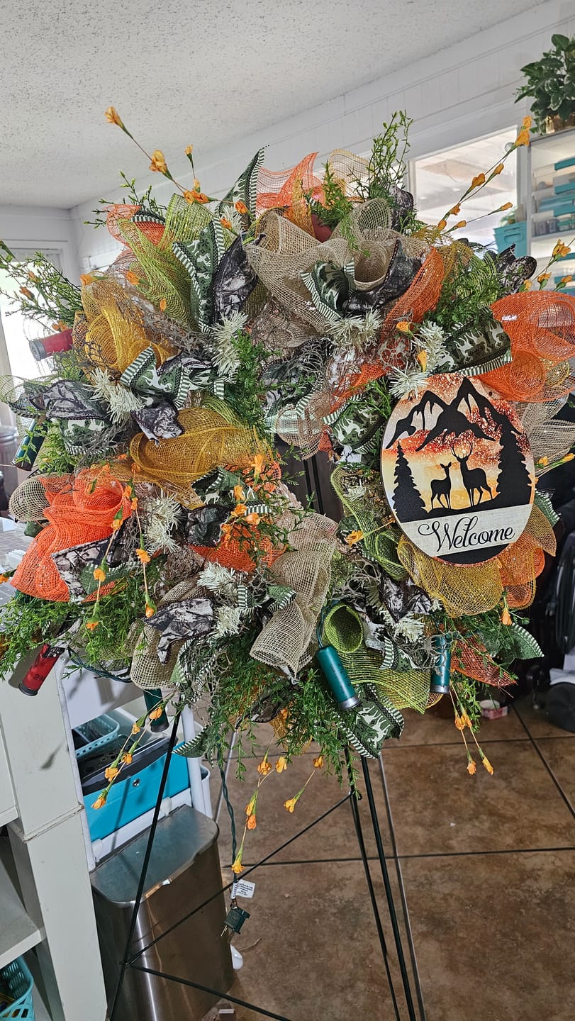 Customer photo review of Mounting Squares Bag of 100 - DECOE-002, attach a wreath sign, sign attachment