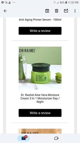 Customer photo review of Dr. Rashel Aloe Vera Moisture Cream 3 In 1 Moisturizer Day / Night