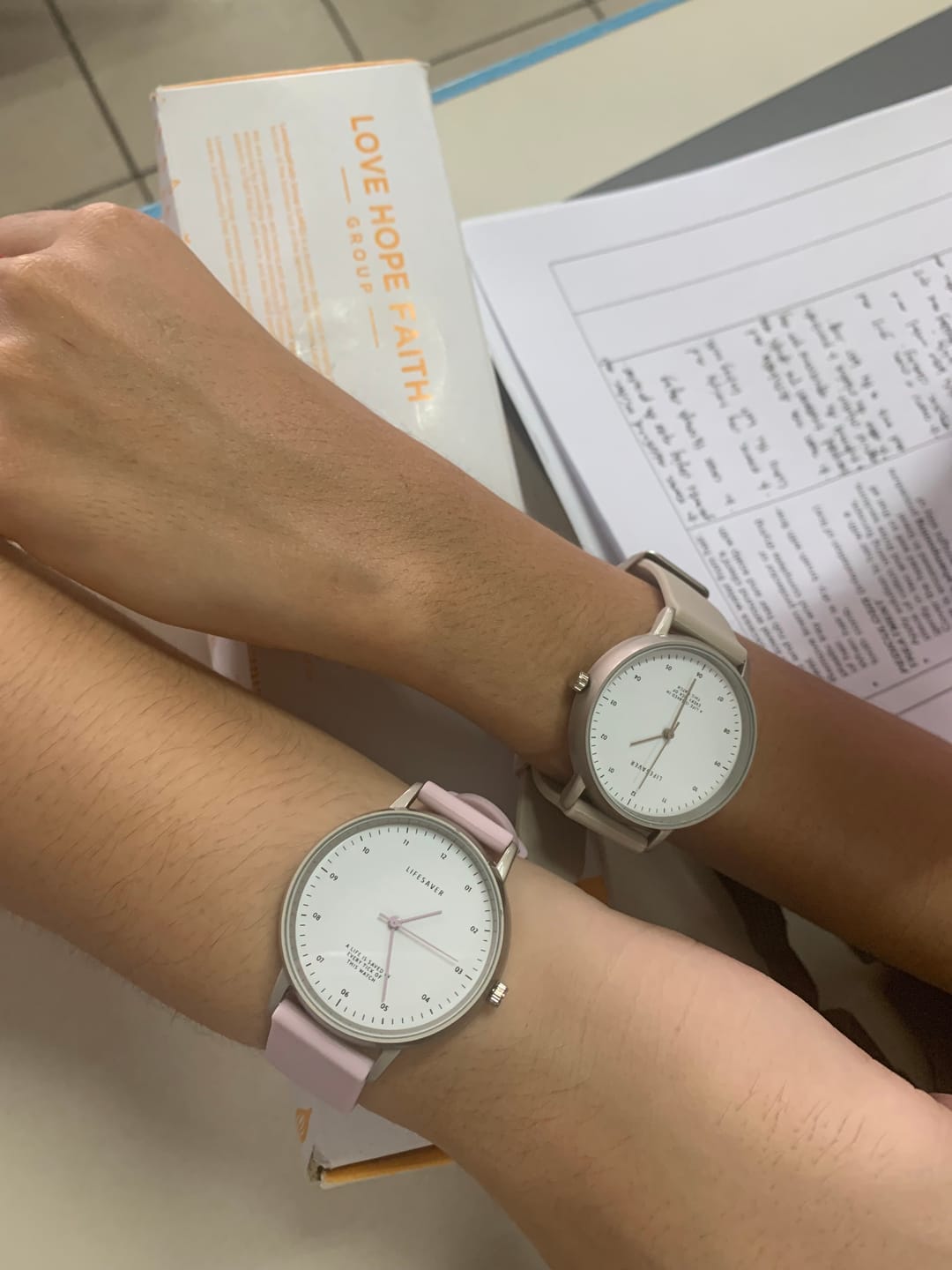 Customer photo review of Life Saver Watch 4.0 – Pink