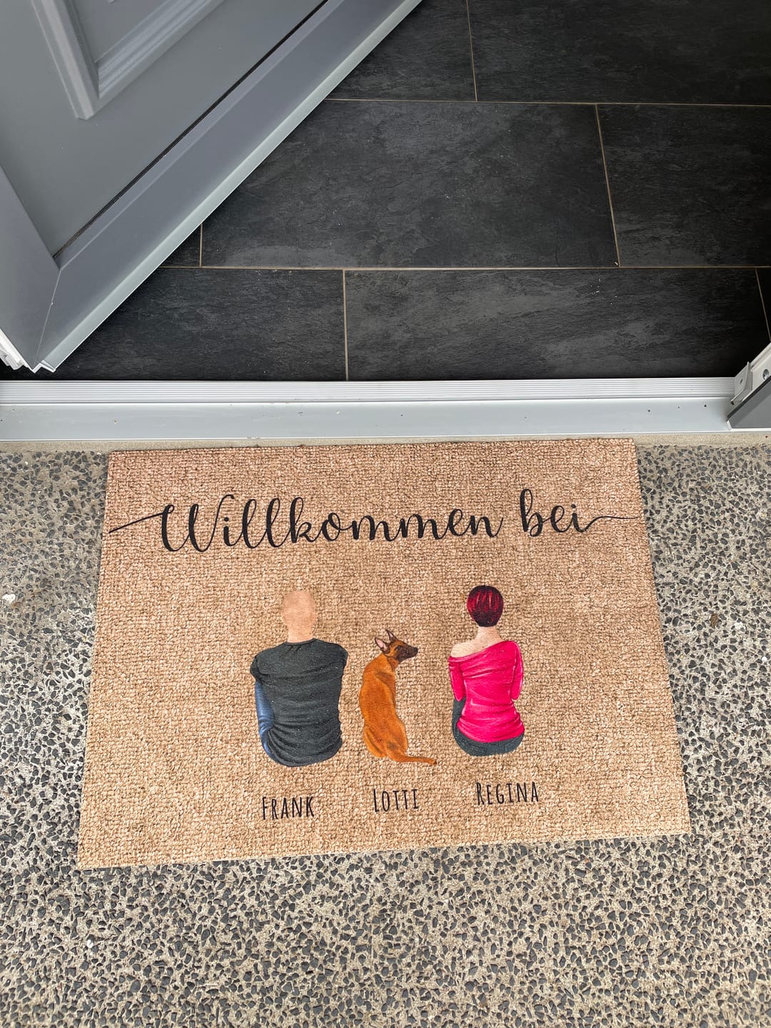 Customer photo review of Pärchen - Individuelle Fußmatte