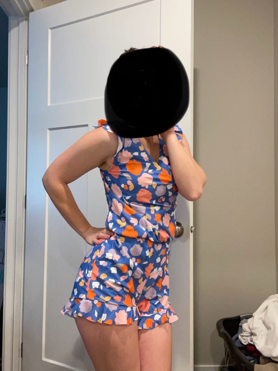 Customer photo review of ginger swim romper