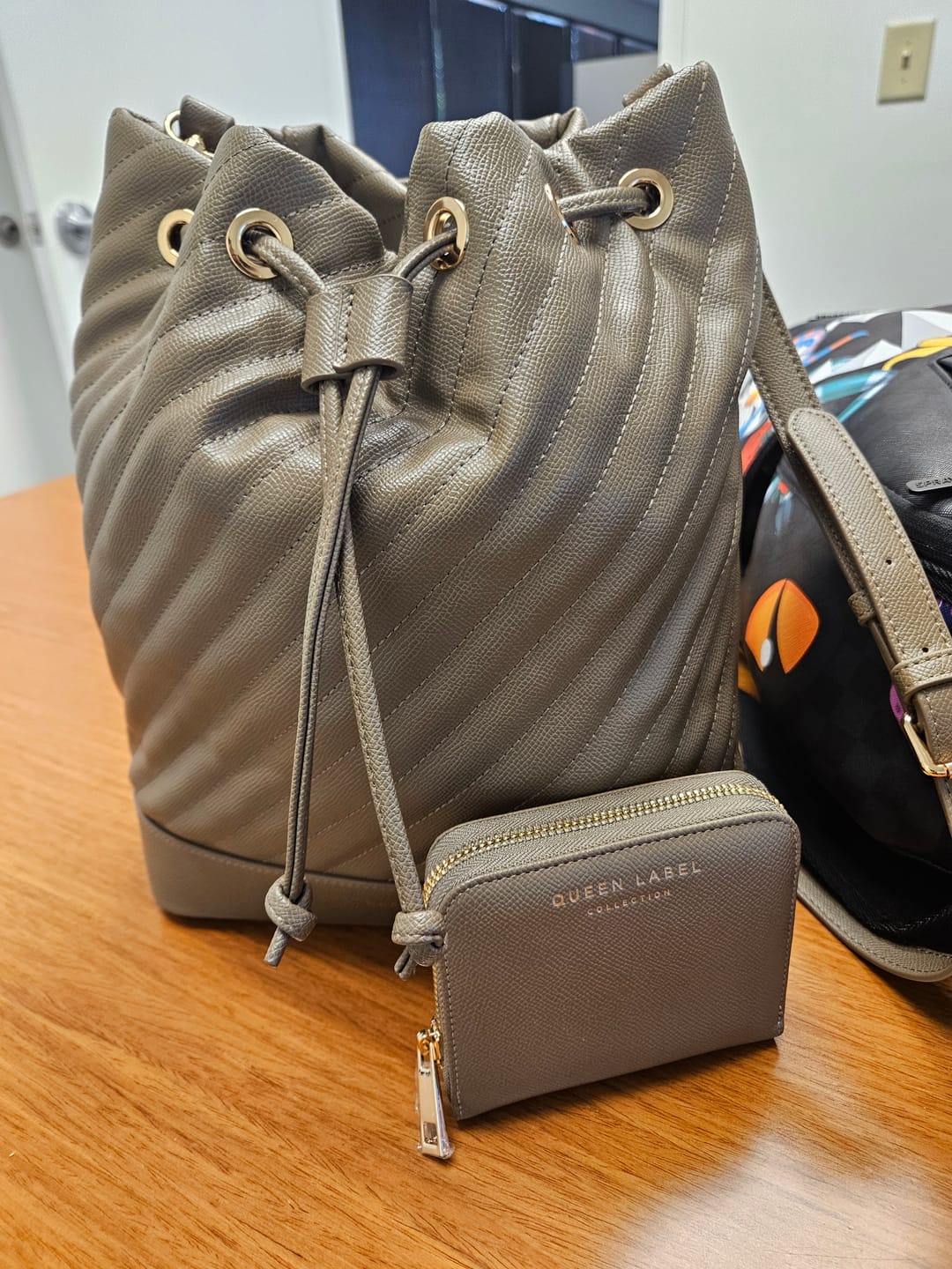Customer photo review of Bucket Bag - Taupe