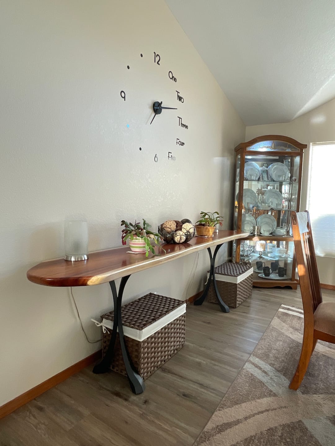 Customer photo review of Console Table Legs 28H 16W Handmade Metal Design 209 Xeni