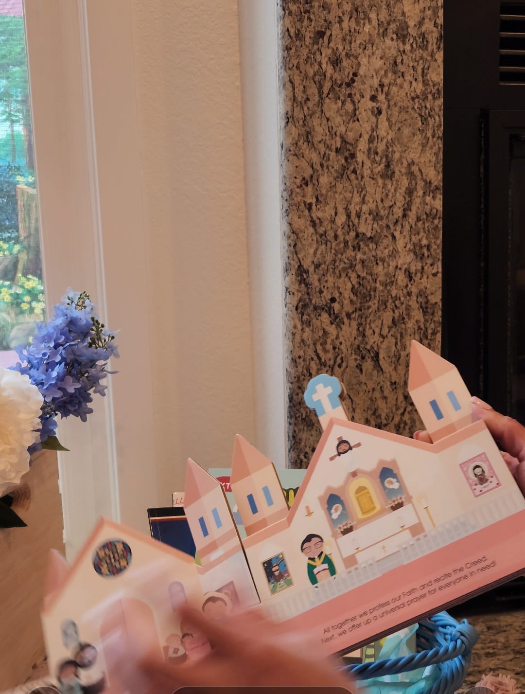 Customer photo review of When We Go to Mass - shaped board book
