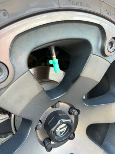 Customer photo review of Wheel Willies - Hilarious Penis Valve Caps