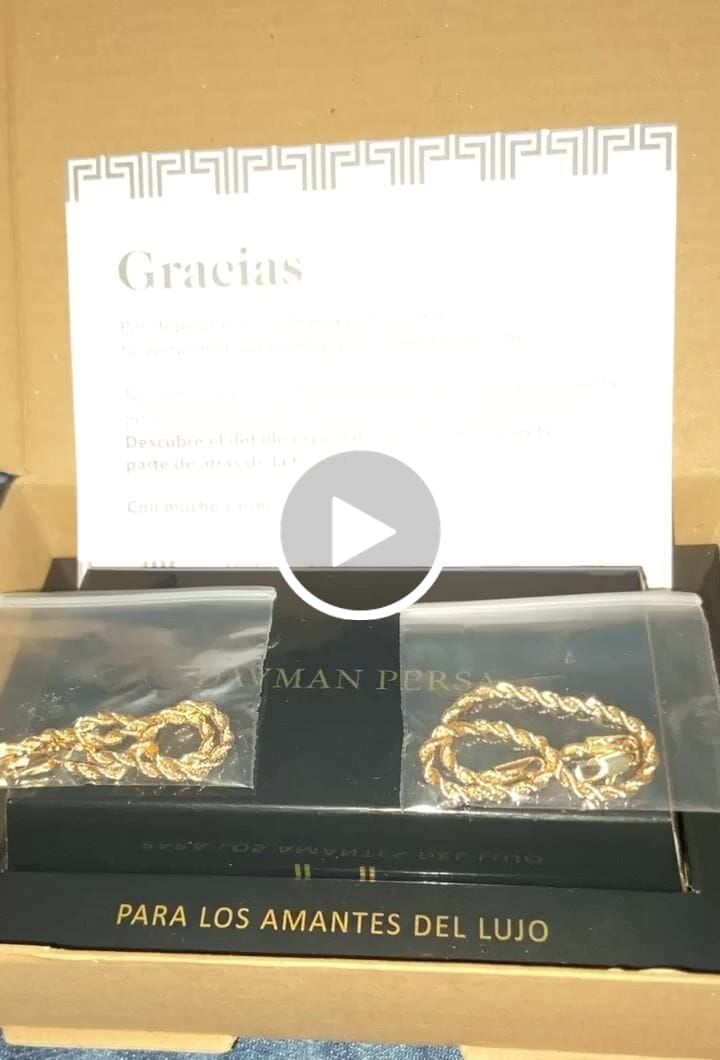 Customer video review of Pulseras Lazo en Oro laminado 18k Para Pareja