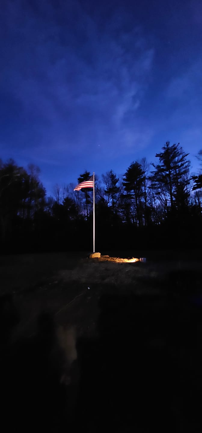 Customer photo review of 30 ft. Commercial Flagpole with External Rope Halyard Rated At 88 mph