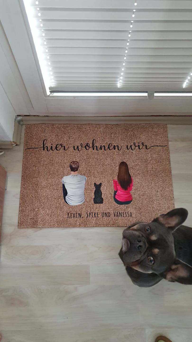 Customer photo review of Pärchen - Individuelle Fußmatte
