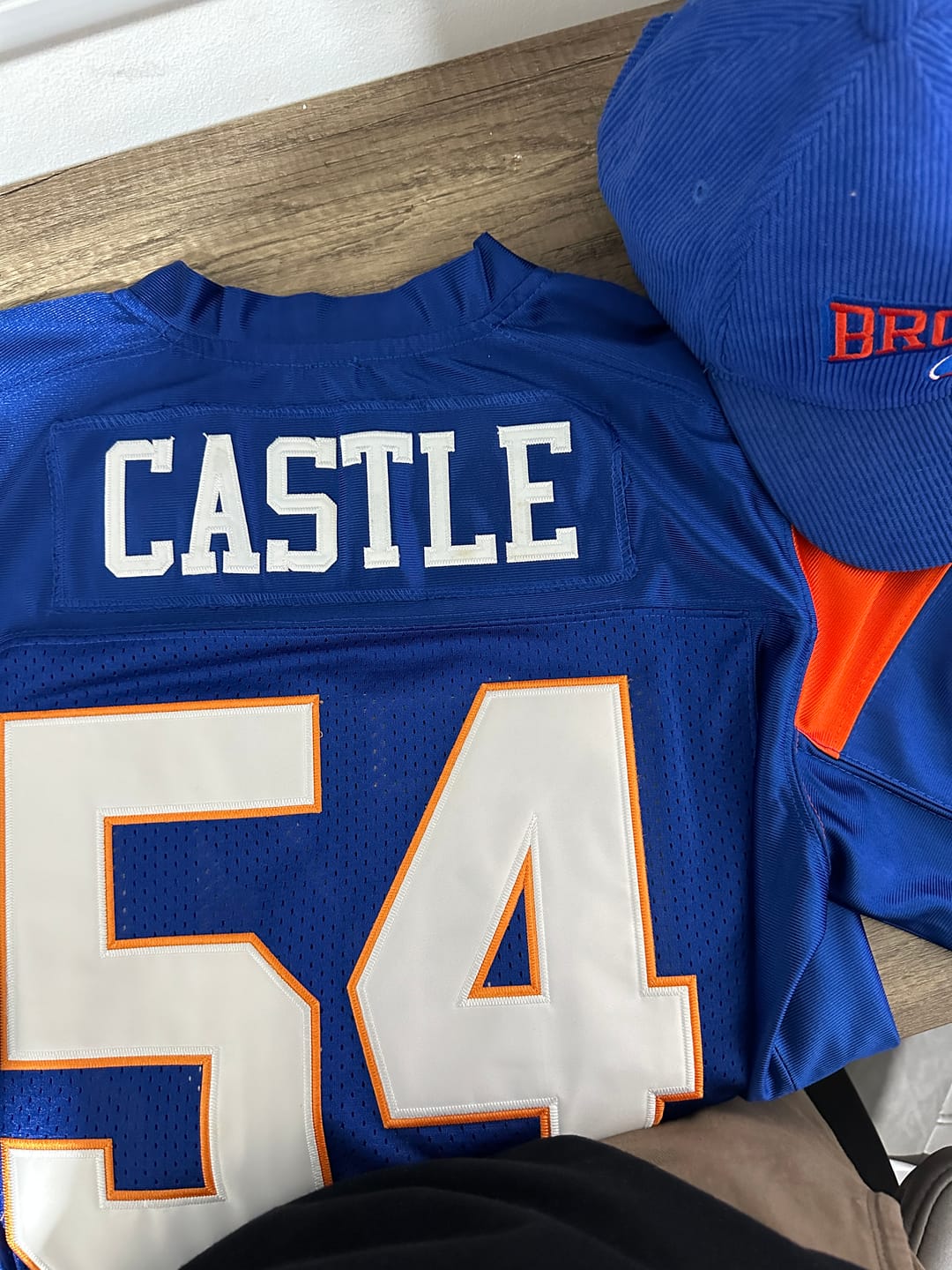Customer photo review of Thad Castle Blue Mountain State Football Jersey